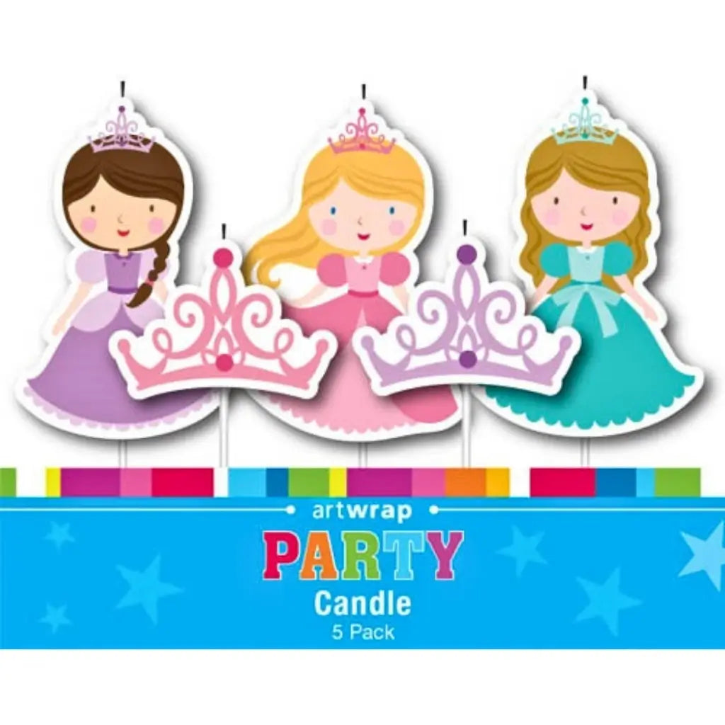 Princess Birthday Cake Candles 5pk