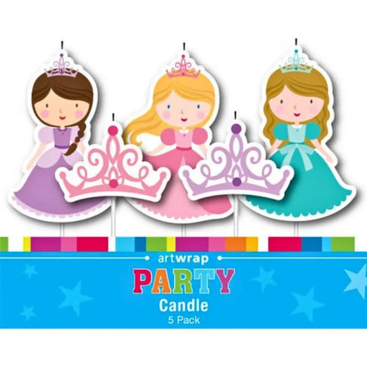 Princess Birthday Cake Candles 5pk